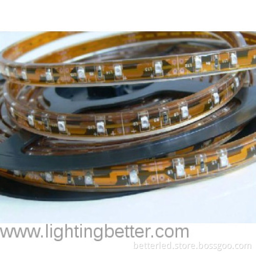 Cute Christmas light PU glue Waterproof SMD5050 Led strip,yellow PCB